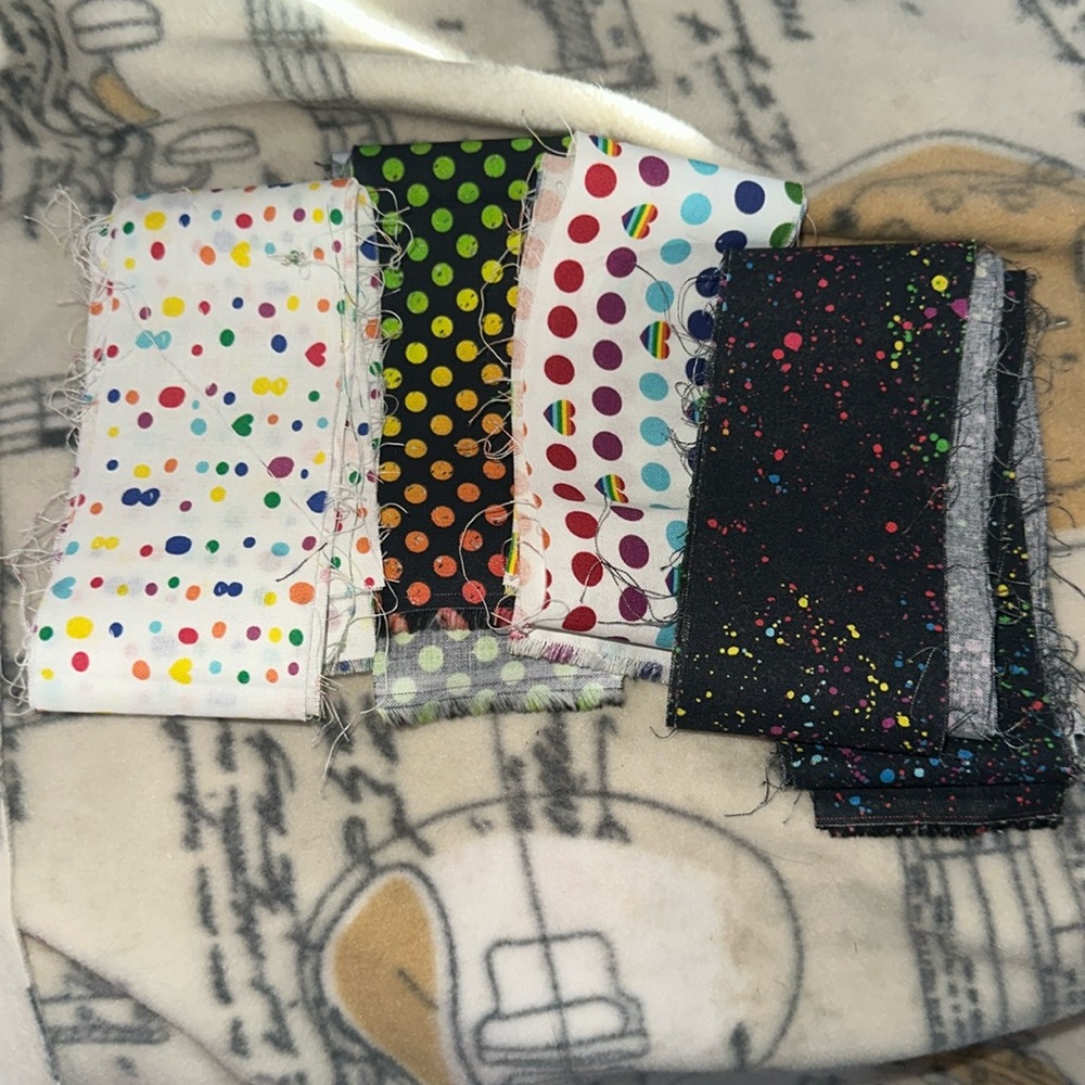 Rainbow, 🌈 PRIDE jelly roll fabric includes all
